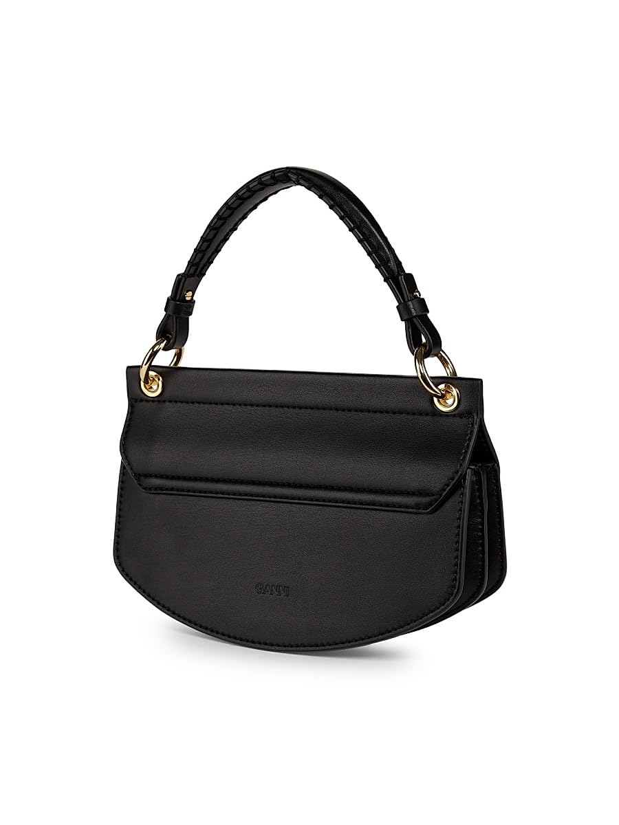 Ganni, Apo-G Mini Top-Handle Bag, Black