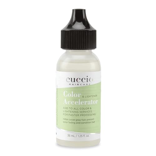 Cuccio Haircare Color And Lightener Accelerator - Cuts Process In Half - Provides Excellent Gray Coverage - Prevents Color Fading - Works With 10