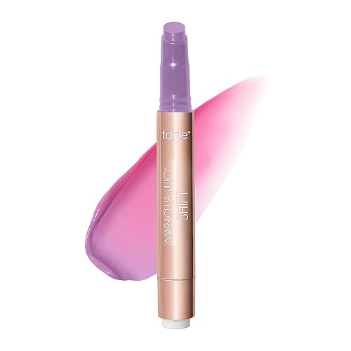 tarte maracuja juicy lip shift - Hydrating & Volumizing Lip Plumper Gloss Balm, Hyaluronic Acid, pH-Powered Plumping Lipgloss, High Shine Finish