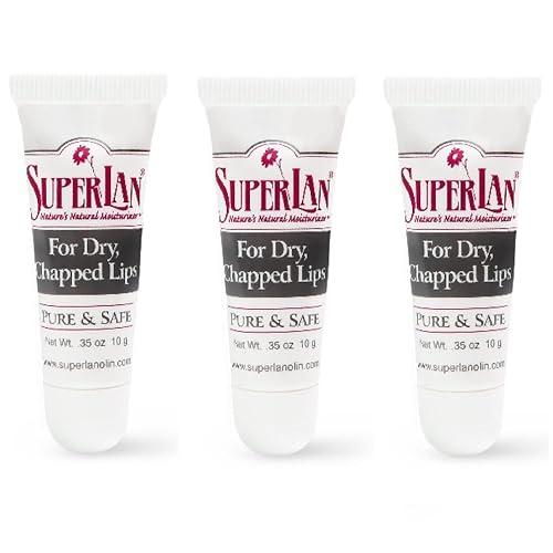 Lanolin Lip Balm 3 pack - Lip Repair for Hot/Dry Weather - Natural Lanolin Nipple Cream - Lip Moisturizer for cracked lips - Hydrating lip care