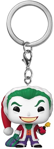 Funko POP! Keychain: DC Holiday - the Joker - (WMT) - DC Comics - Collectable Vinyl Mini Figure Novelty Keyring - Stocking Filler - Gift Idea…