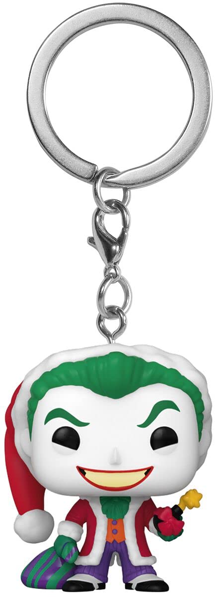 Funko POP! Keychain: DC Holiday - the Joker - (WMT) - DC Comics - Collectable Vinyl Mini Figure Novelty Keyring - Stocking Filler - Gift Idea…