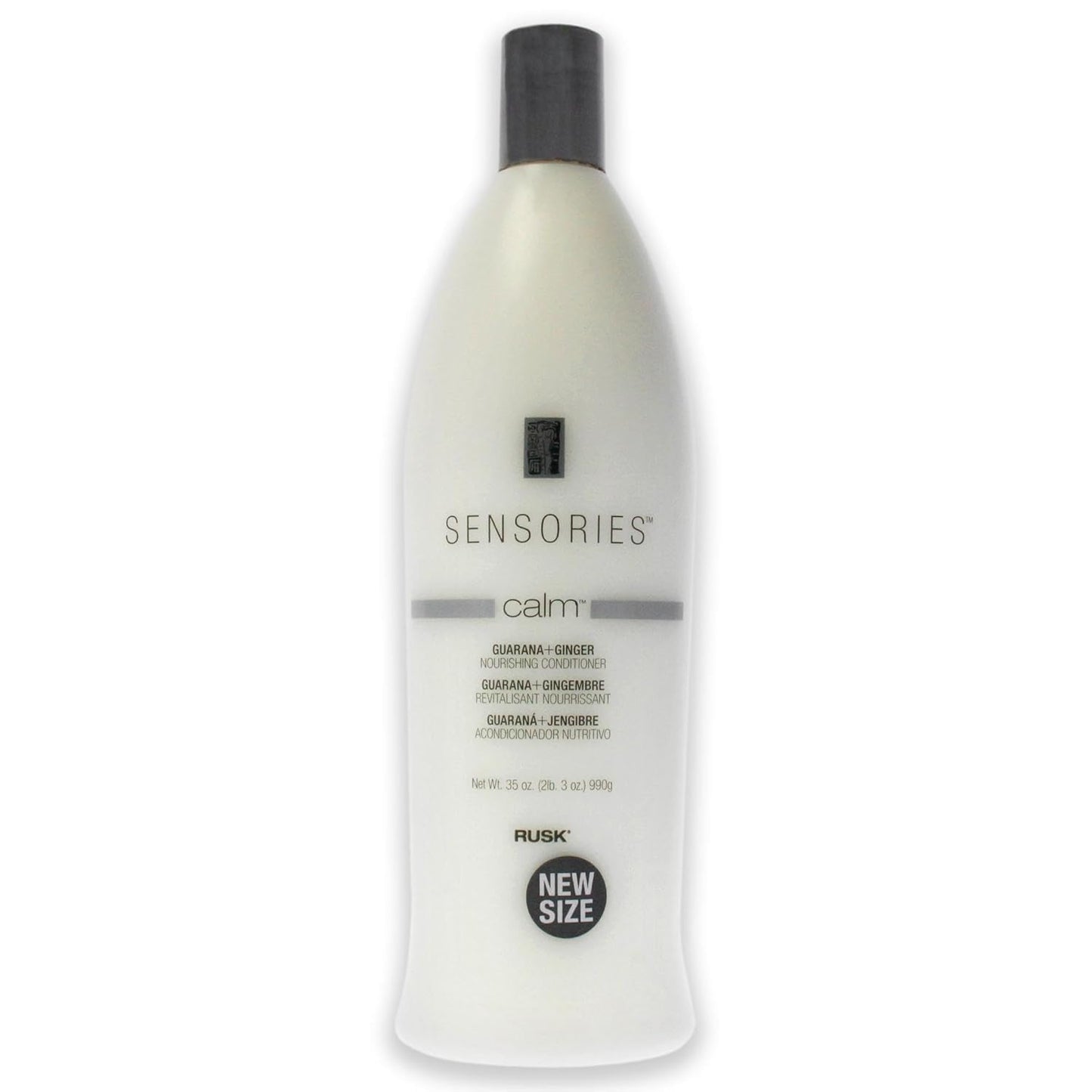 RUSK Sensories Calm Guarana and Ginger Nourishing Conditioner, Nourishes and Detangles all Hair Types, 33.8 fl. oz
