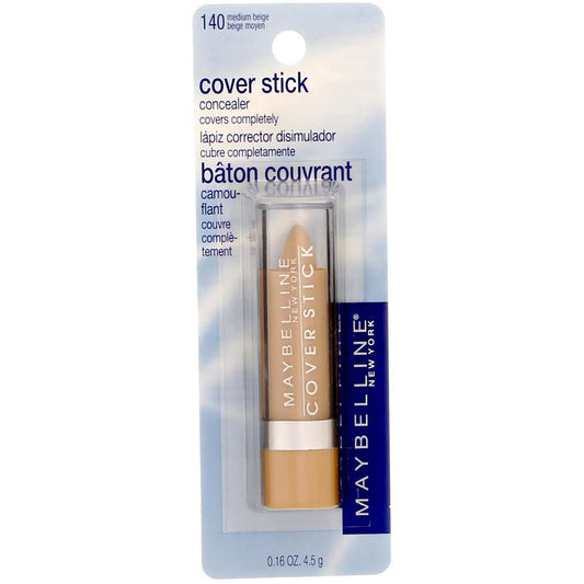 Maybelline Cover Stick Concealer, Medium Beige [140], 0.16 oz