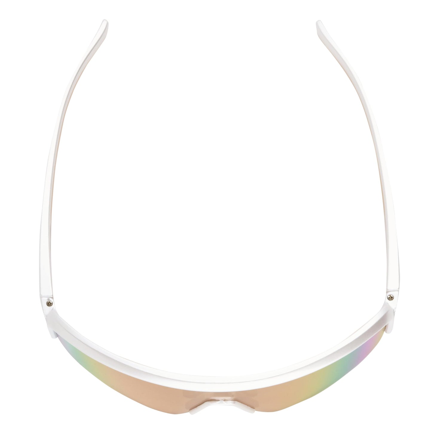 Easton Women's Semi-Rimless Shield Sunglasses, White, 135 mm