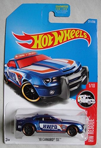 Hot Wheels Rescue 1/10, Blue '10 Camaro SS 211/250 'HIWAY Patrol'