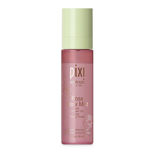 Pixi Beauty Rose Glow Mist | Hydrating Makeup Setting Spray with Rose Water & 21 Natural Oils | Luminous Dewy Finish | All-Day Hold | Refreshes & Sets Beauty & Personal Care Pixi