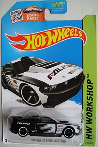 Hot Wheels, 2015 HW Workshop, Custom '12 Ford Mustang [Black & Whte] Exclusive #240/250