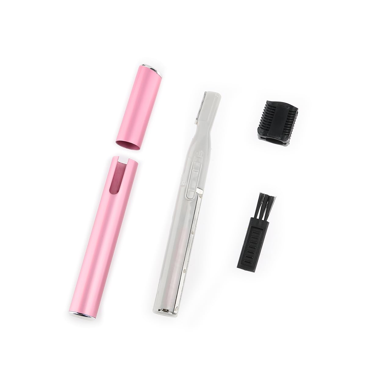 minkissy Women Electric Eyebrow Trimmer Battery Operated Facial Hair Razor with Comb Compact Size for Gentle Hair Removal on Face Neck and Arms Beauty and Personal Care minkissy