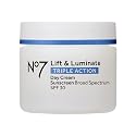 No7 Lift & Luminate Triple Action Fragrance Free Day Cream SPF 30 - Broad Spectrum Anti Aging Face Cream - Hydrating Hibiscus Peptides & Hyaluronic