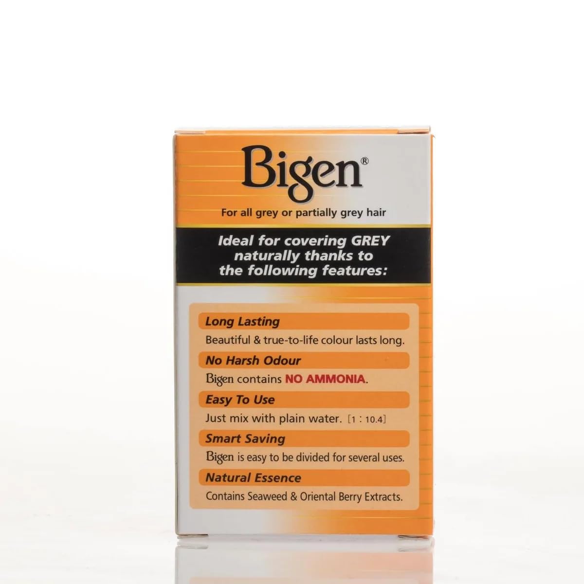 Bigen Permanent Powder Hair Color 59 Oriental Black 1 ea (Pack of 6)