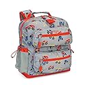 Bentgo Kids Backpack - Lightweight 14” Backpack in Fun Prints for School, Travel, & Daycare, Ideal for Ages 4+, Roomy Interior, Durable & Water-Resistant Fabric, & Loop for Lunch Bag (Trucks)