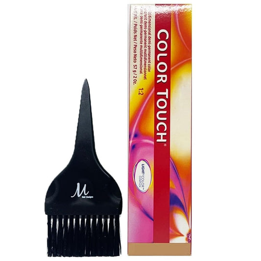 Color Touch 4/0 Hair Color | Ammonia-Free Demi-Permanent Hair Dye 2oz and M Hair Designs Tint Brush Beauty & Personal Care M Hair Designs