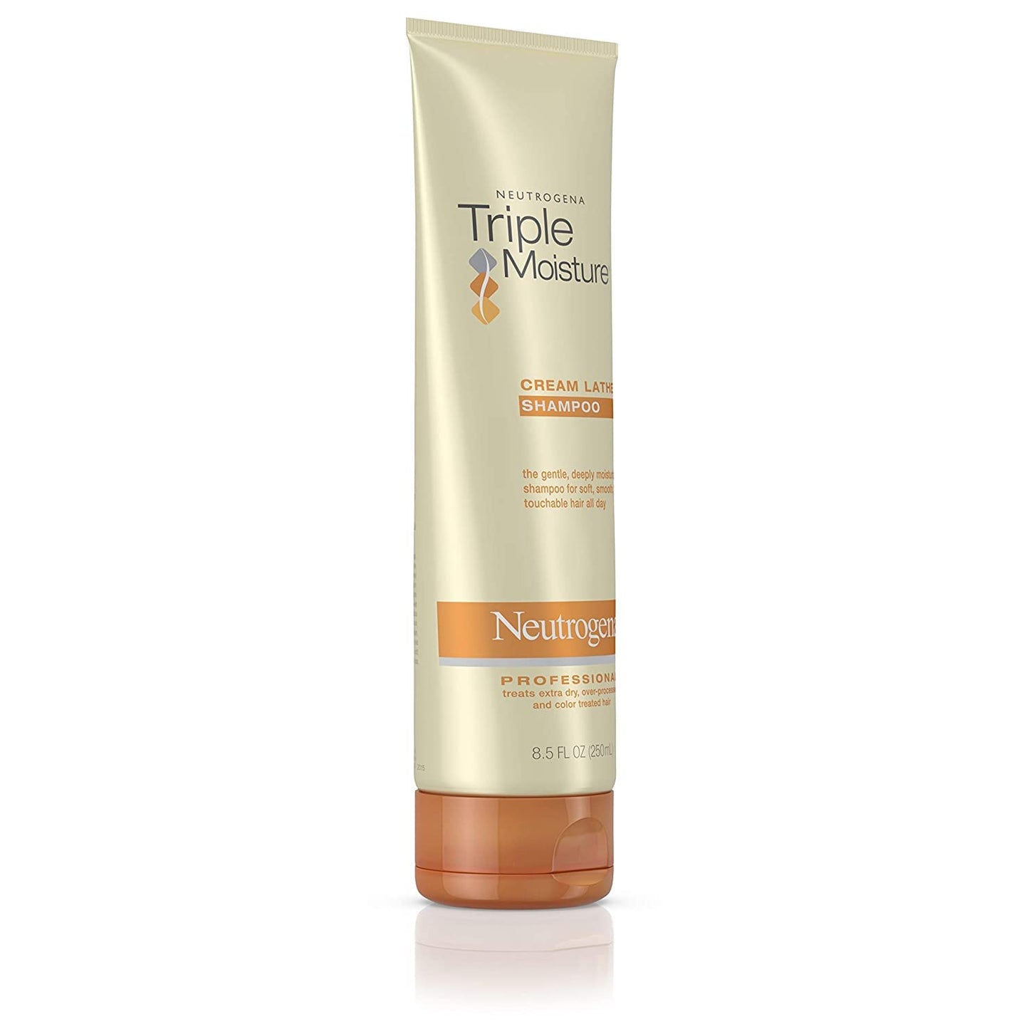 Neutrogena Triple Moisture Cream Lather Shampoo for Extra Dry Hair, Damaged & Over-Processed Hair, Hydrating with Olive, Meadowfoam & Sweet Almond