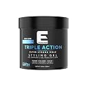 E Elegance Earth Fragrance Triple Action Hair Gel for Men And Women - Super Strong Hold, Extreme Volume, And Long Lasting Shine - Flake Free