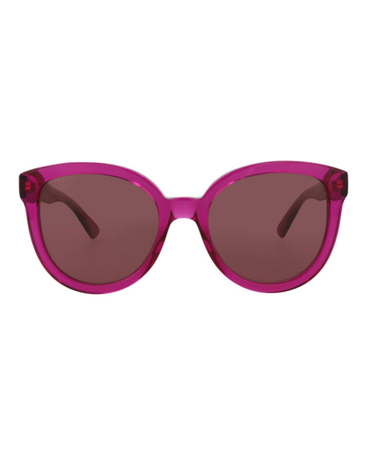Gucci Round-Frame Recycled Acetate Sunglasses