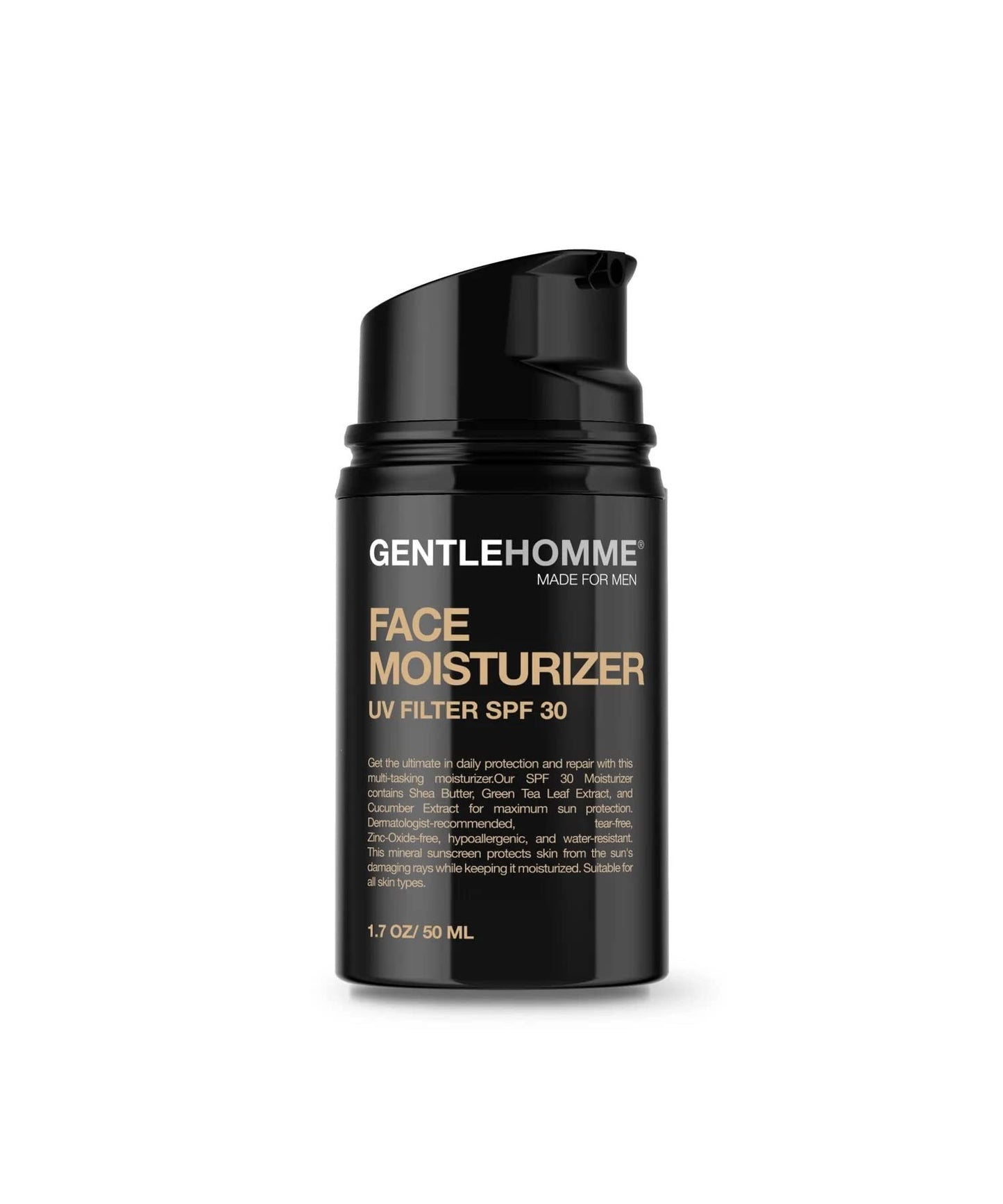 Gentlehomme Facial Kit - Pouch, Facial Cream & Cleanser for Men, Face Essentials for Travel, Men's Travel Skincare Set - Includes Facial Cream (1.8