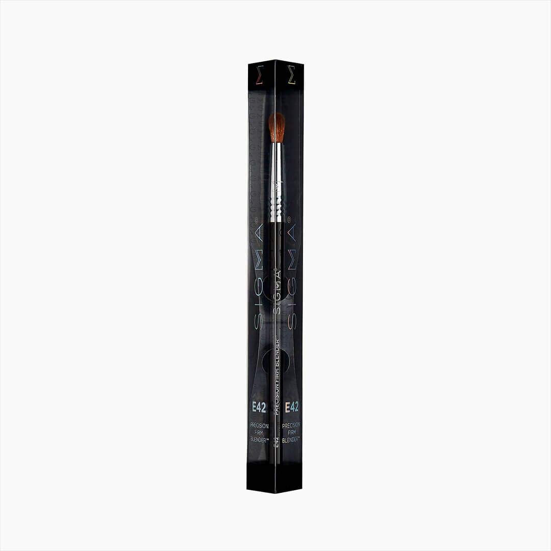Sigma Beauty Professional E42 Precision Firm Blender Brush - Professional Dense Blending Brush for Cream or Powder Products - Firm Precision Eyeshadow