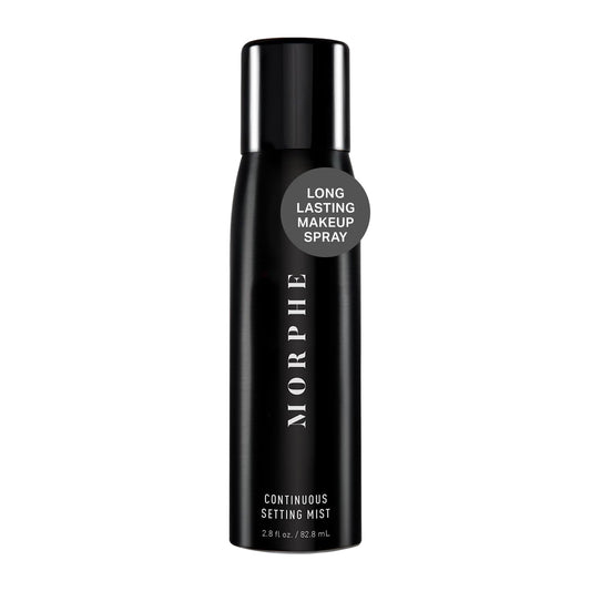 Morphe Continuous Setting Mist - Micro-Fine Makeup Setting Spray with a Natural Radiant Finish - Helps Makeup Resist Caking or Fading & Increases Wear