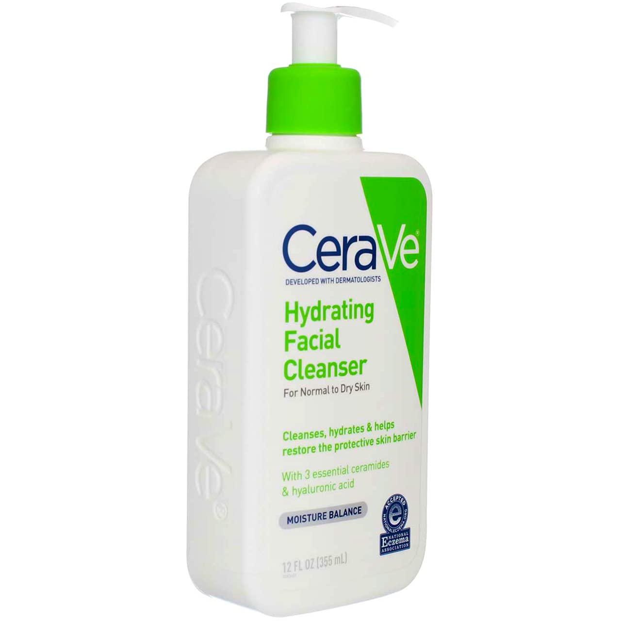 Cerave Facial Hydrating Cleanser 12 Ounce Pump (355ml) (6 Pack)