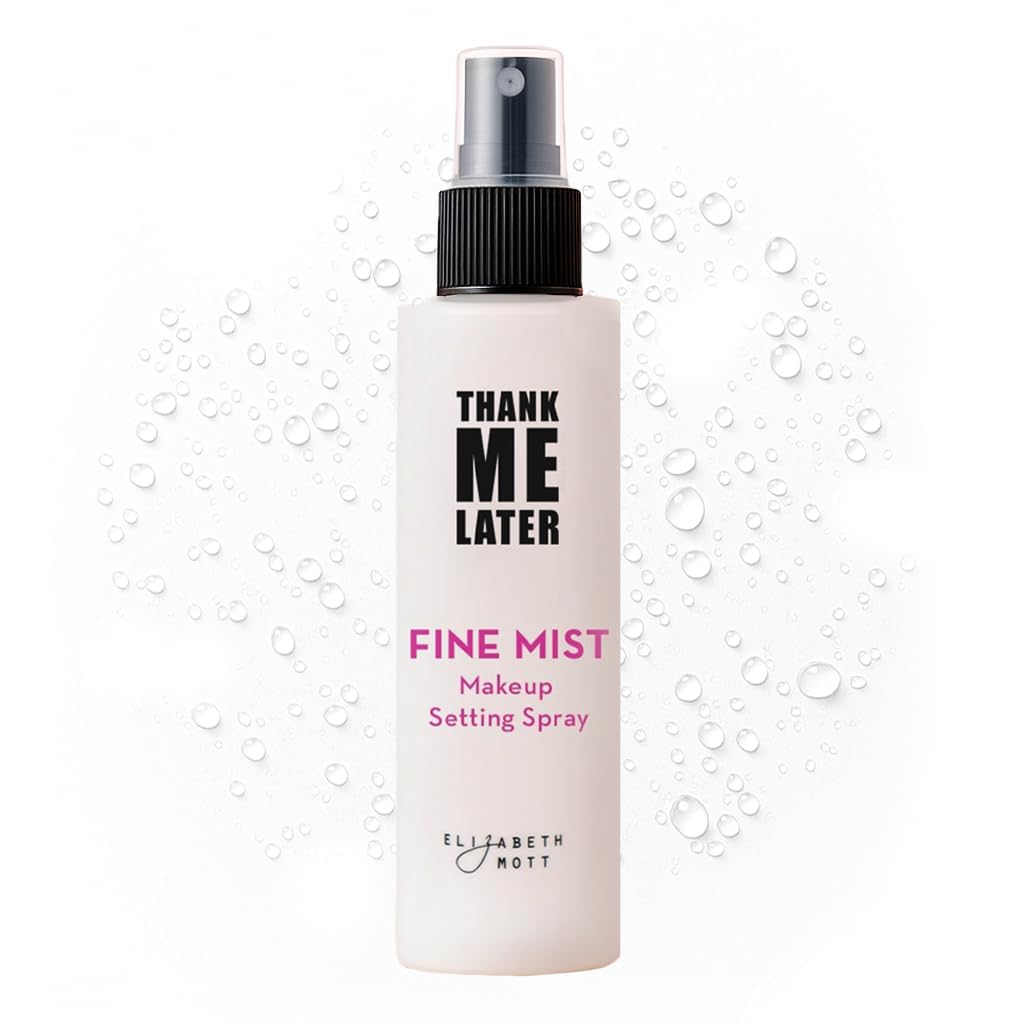 Elizabeth Mott Thank Me Later 3-in-1 Dewy Makeup Setting Spray - Hydrating & Long-Lasting Fine Mist with Niacinamide for Radiant, Glowy Skin