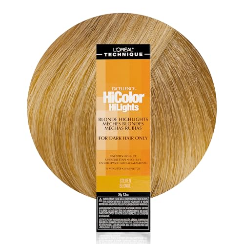 L'OREAL TECHNIQUE HiColor Blond HiLights Permanent Hair Color for Dark Hair | Intense Blonde Highlights | No Pre-Lightening Required | No-Drip Creme | Beauty & Personal Care L'OREAL TECHNIQUE
