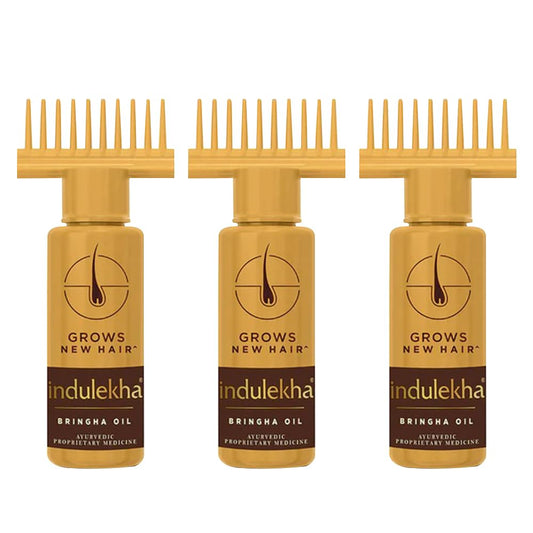 Indulekha Bringha Complete Hair Care Oil 100ml (Pack of 3) Beauty & Personal Care INDULEKHA