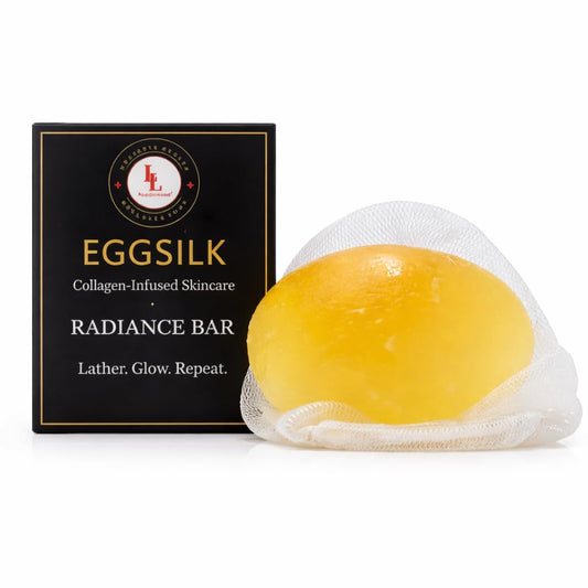 L & L Supplement EggSilk Egg Soap Radiance Bar with Yolk Extract | For Smooth, Glowing Skin | Gentle for Face & Body, All Skin Types | Sulfate-Free Beauty & Personal Care L & L Supplement