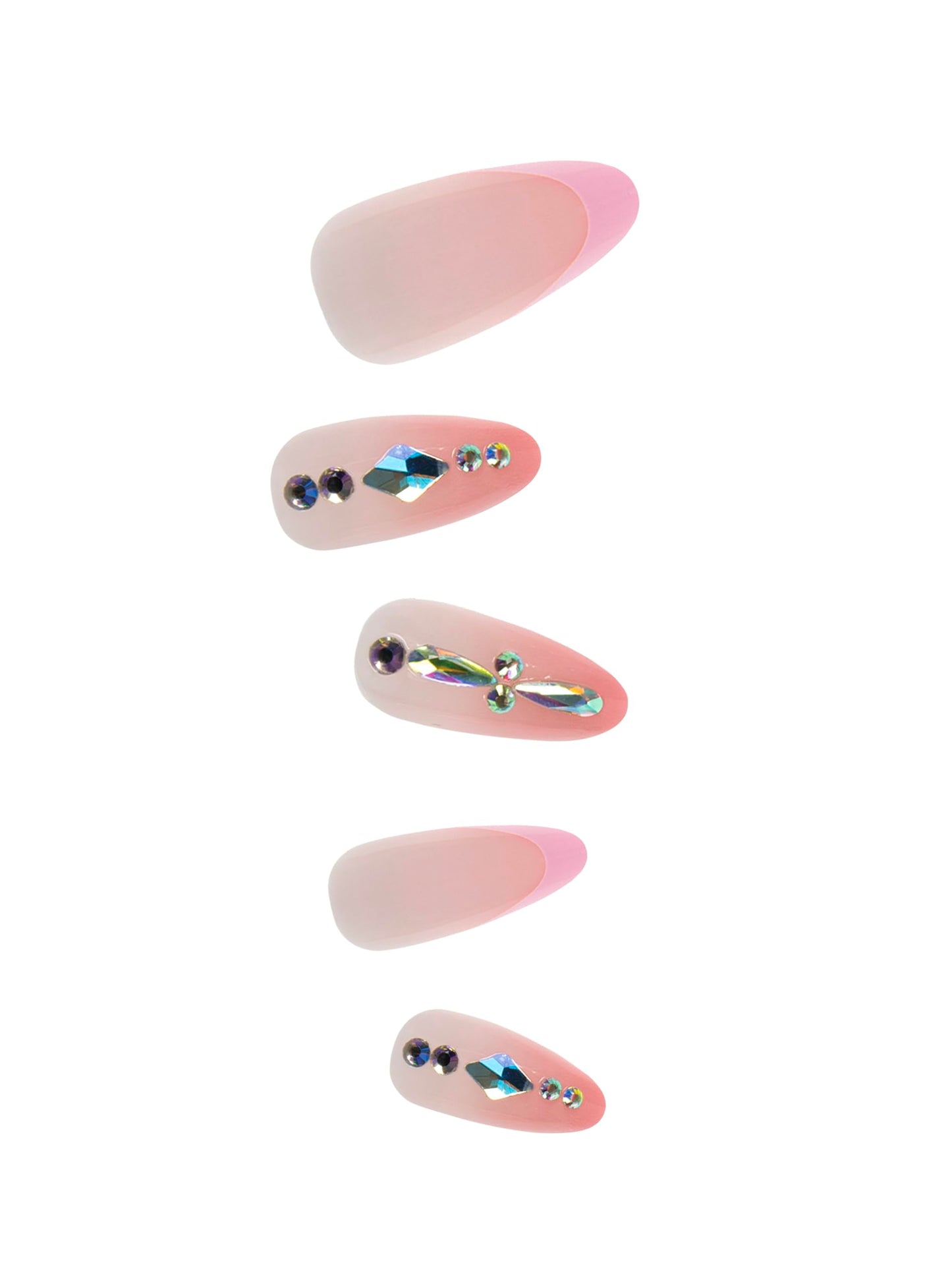 Glamify by Absolute New York Couture Press On Nails - Luxury Rhinestone & Charm Fake Nails, Glossy Reusable Salon Style Acrylic Nails Kit with Glue Beauty & Personal Care Absolute New York