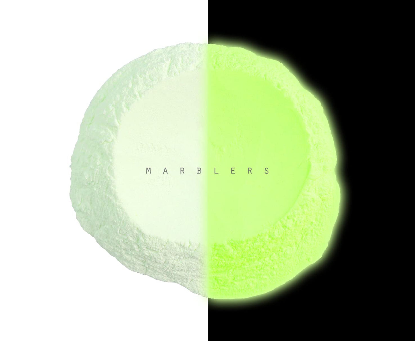MARBLERS Glow-in-The-Dark Powder [Glow Cream] 0.28oz (8g) | Matte| Dye | Pigment | Non-Toxic | Vegan | Cruelty-Free | Eyeshadow, Nail Polish, Nail Art