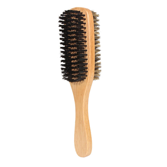 OUNONA 1Pc Dual Sided Boar Bristle Beard Brush Multi Function Grooming Tool for Men Natural Handle for Goatee Hair Cleaning present for Father Day Beauty and Personal Care OUNONA