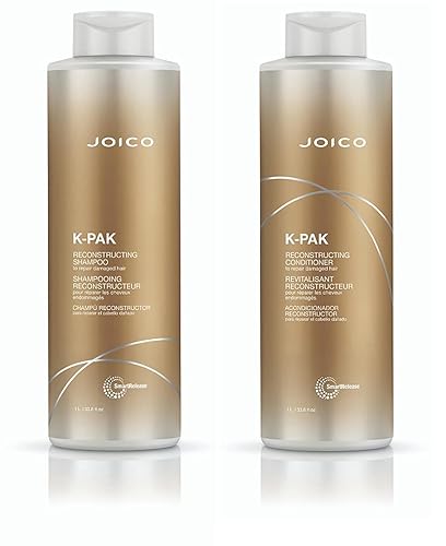 Joico K-PAK Daily Shampoo & Conditioner Set to Repair Damage, 33.8-Ounce