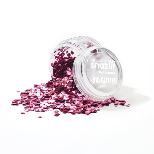 Snazaroo Chunky Bio Glitter, 5g (.17-oz) Tub, Pink