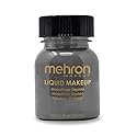 Mehron Makeup Liquid Makeup | Face Paint and Body Paint Perfect for Halloween, Cosplay I Air Brush Compatible Body Paint (1 oz) (MONSTER GREY)