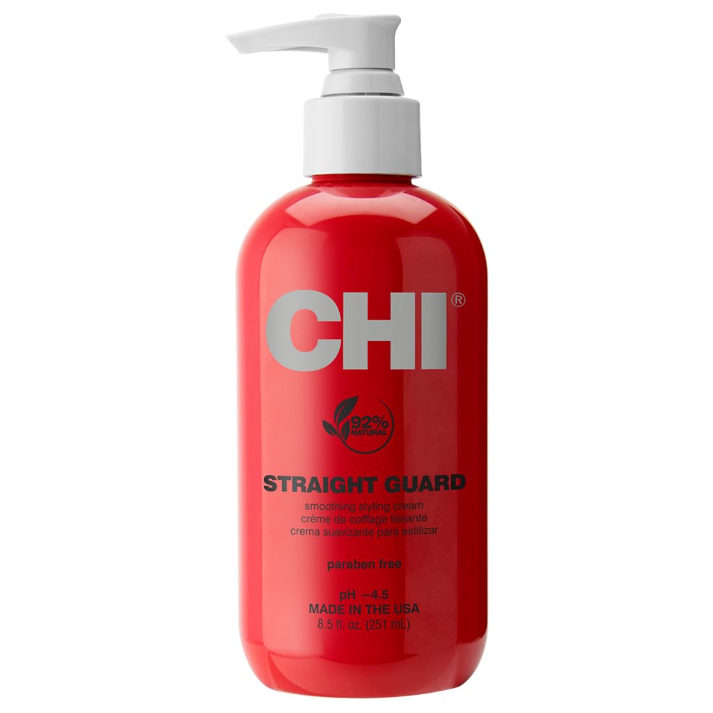 CHI Straight Guard Smoothing Styling Cream, 8.5 FL Oz & Keratin Mist,12 Fl Oz Beauty and Personal Care CHI