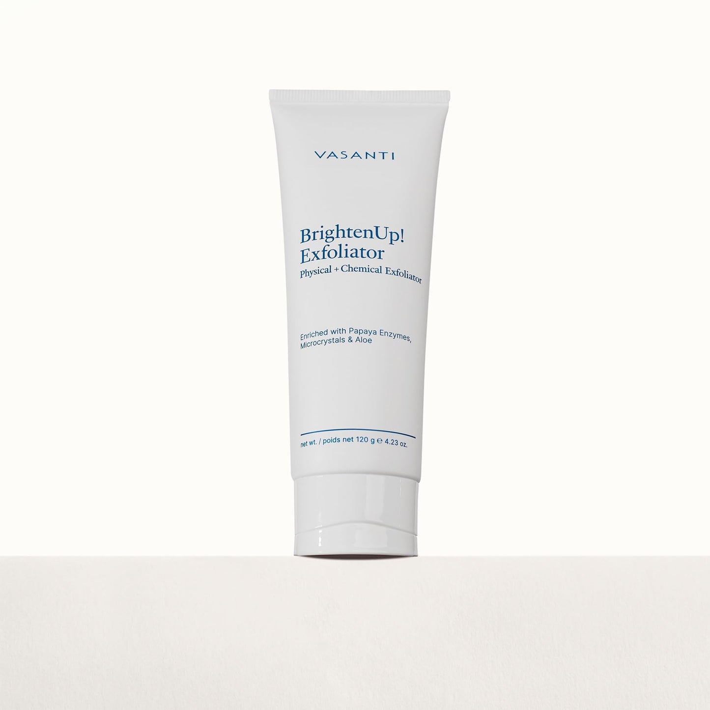 VASANTI Exfoliating Face Wash, Original Size (120g) - Enzymatic Face Rejuvenator which is Enriched with Papaya, Microcrystals, Aloe Vera - Get Healthy