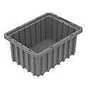Akro-Mils 33105 Akro-Grid Plastic Slotted Dividable Modu Box Stackable Grid Storage Tote Container, (10-7/8-Inch L x 8-1/4-Inch W x 5-Inch H), (20…