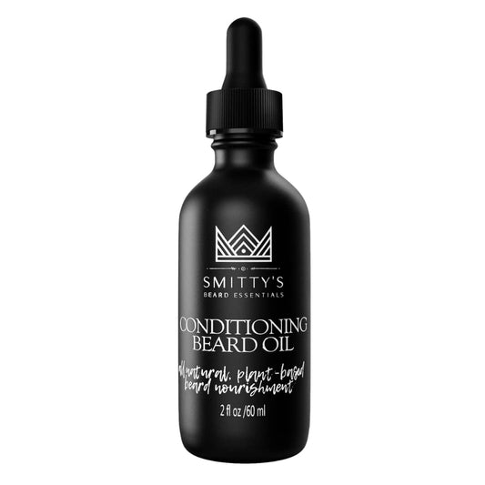 Angie Watts Smitty’s Conditioning Beard Oil, 2oz - All Natural and Organic Ingredients - Softens, Conditions and Promotes Beard Growth - Beard