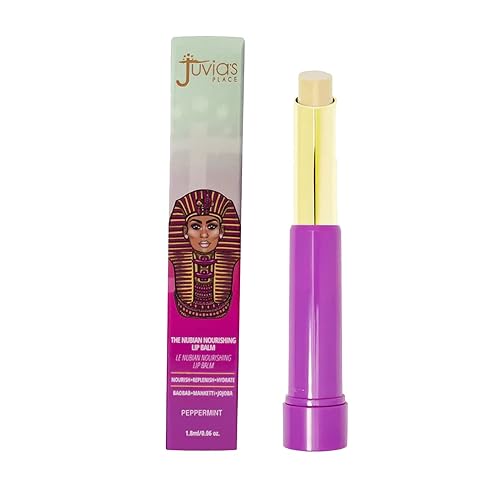 Juvia's Place The Nubian Nourishing Lip Balm | Peppermint - Moisturizing Lip Chap, Long-Lasting Hydration with Baobab, Manketti, Sunflower and Jojoba