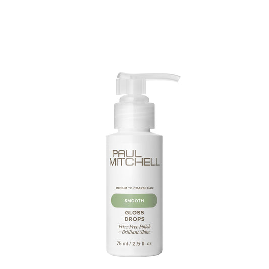 Paul Mitchell Gloss Drops Shine Serum, Frizz-Free Polish, Brilliant Shine, For Medium To Coarse Hair, 2.5 fl. oz