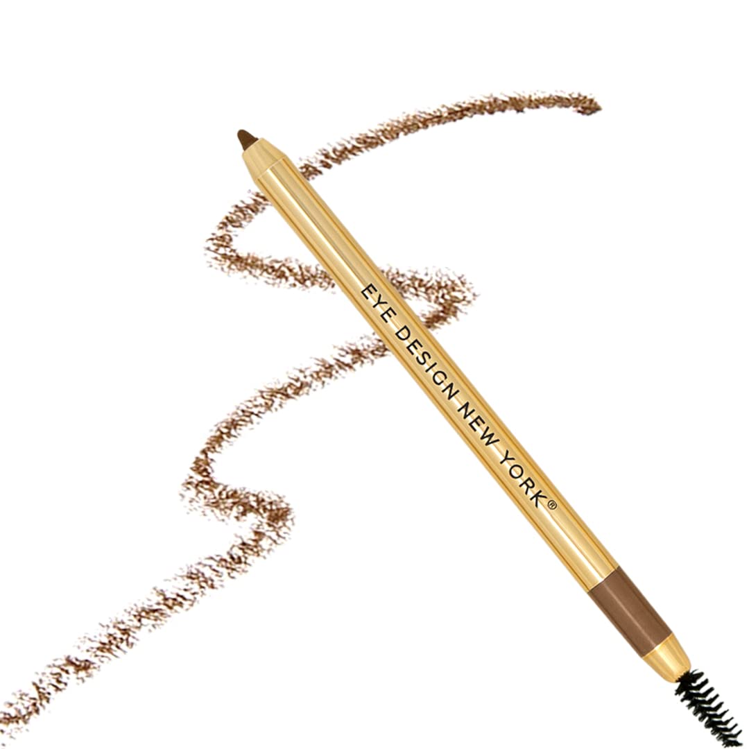 Eye Design Makeup Eyebrow Pencil - Premium Eyebrow Definer Pencil - Eyebrow Spoolie Brush for Flawless Brows - Fills Sparse Areas & Gaps - Eye Pencil…