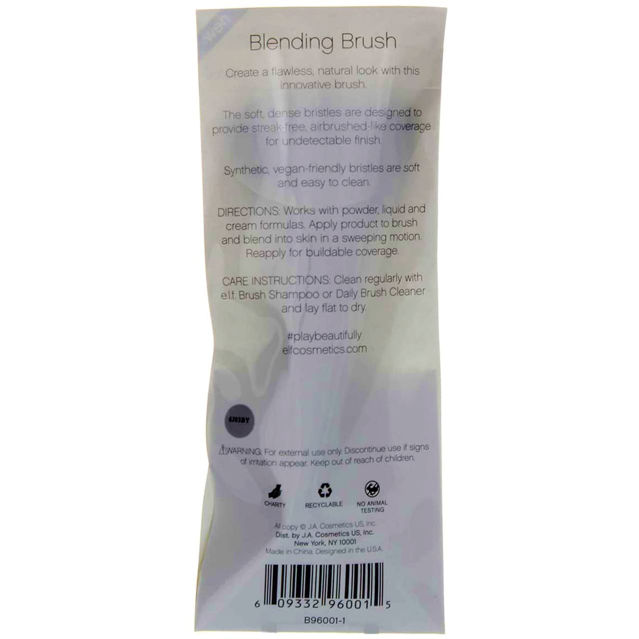Pack of 2 e.l.f. beautifully bare Blending Brush, 960012