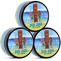 Don Juan Tiki Pomade | Water Based | High Hold | Medium Shine | Natural Plant Extracts and Ocean Minerals | Mai Tai Tropical Scent, 4oz Pack of 3