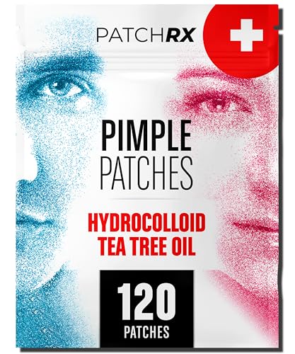 Pimple Patches for Face (120 Pack), Hydrocolloid Patch with Tea Tree Oil - Pimple Patch Zit Patch and Pimple Stickers - Hydrocolloid Acne Patches
