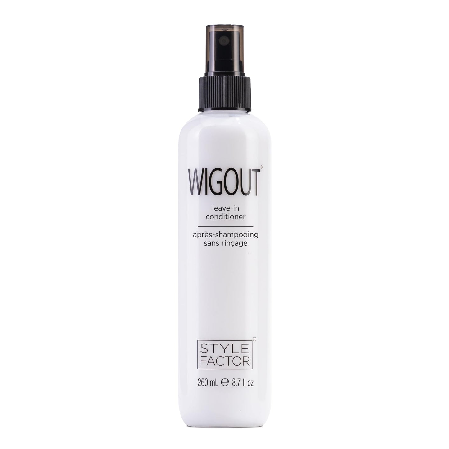 Style Factor WIGOUT Leave-In Conditioner Spray - Lightweight Hydrating & Conditioning Mist Controls Frizz, Adds Shine & Softness For Dry Damaged Hair