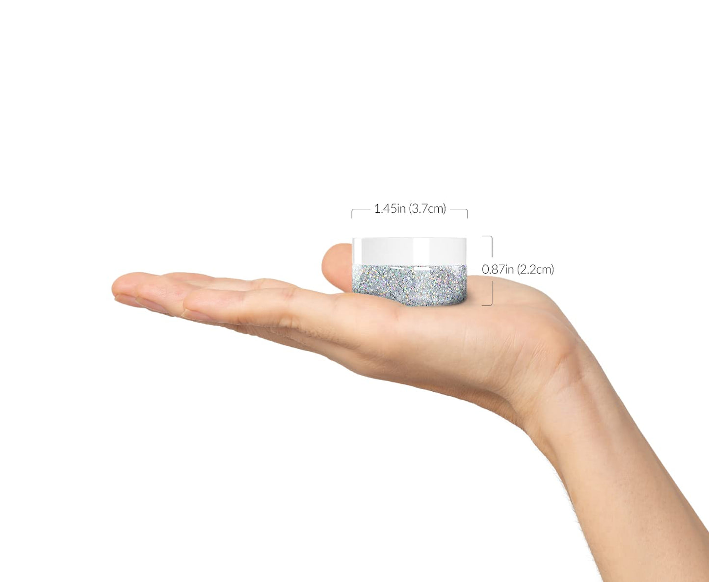 MARBLERS Glitter Mica Powder [Rose Quartz] 0.14oz (4g) | Glitter Mica | Highly Pigmented | Non-Toxic, Vegan, Cruelty-Free | Eyeshadow, Body Butter