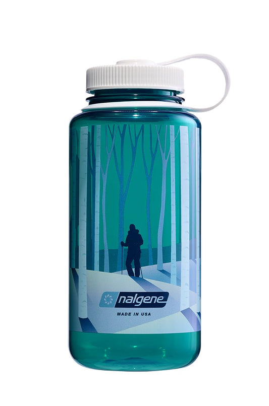 Nalgene Sustain 32 oz. Wide Mouth Water Bottle - Landscape Forest