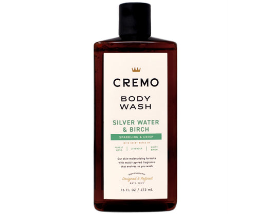 Cremo Body Wash for Men, Silver Water & Birch, Sparkling & Crisp, 16 Fl Oz Beauty & Personal Care Cremo