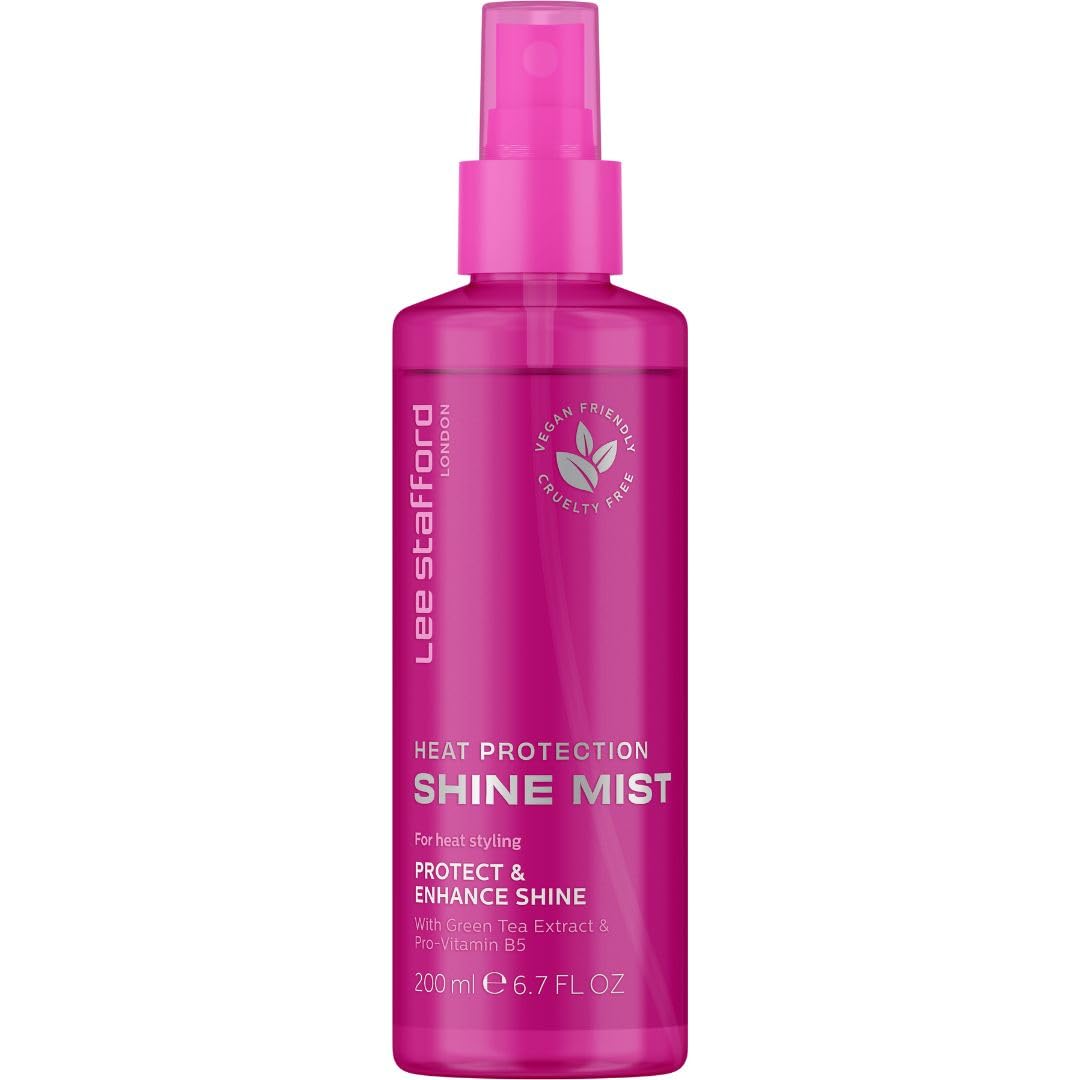 Lee Stafford Heat Protectant Hair Spray | Styling Collection - Best Thermal Defense Shine Mist for Daily Use, Frizz Control with Protection, Flat Iron
