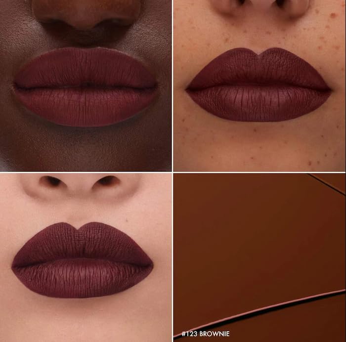 SEPHORA Collection Cream Lip Stain - 123 Brownie (matte dark brown) 0.16 oz. / 5 mL